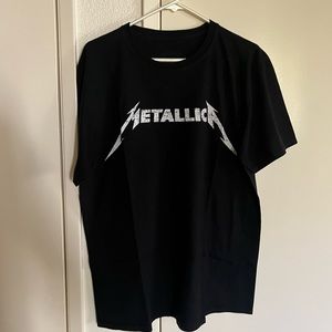 Metallica black t shirt size Large